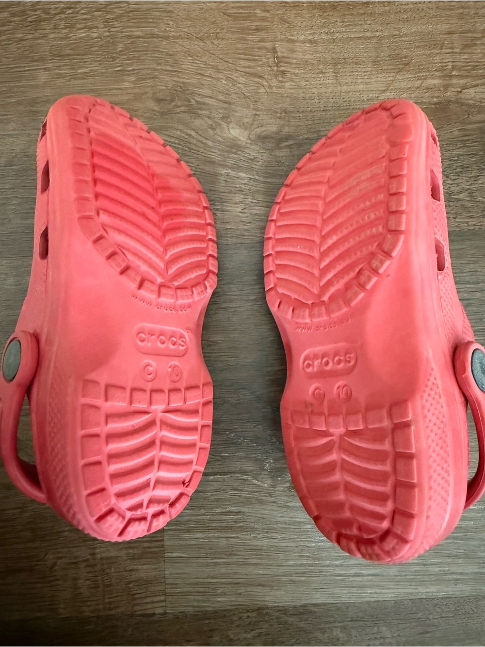 Crocs - Red - Size c10 with Removable Jibbitz - Picture 3 of 5
